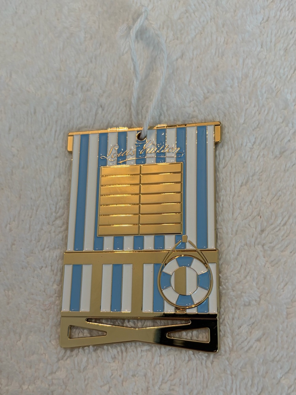 Louis Vuitton Ornament 3 1/4 x 2 1/4 inches
